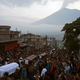 Los ataúdes de varias personas que murieron durante la erupción del volcán Fuego en Guatemala este mes.
